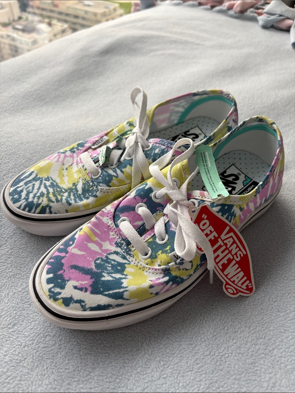 Vans Comfycush Tie-Dye Canvas Low-Top Sneakers NWT